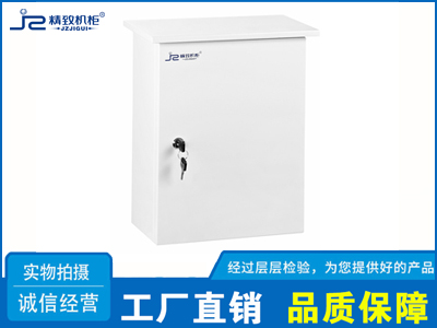 乳白色監(jiān)控立桿設備箱